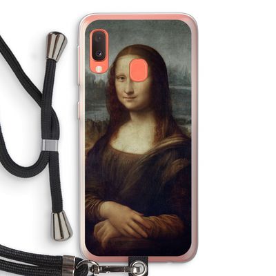 Mona Lisa: Samsung Galaxy A20e Transparant Hoesje met koord