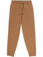Burberry pantalon de jogging à logo - Marron