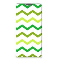 Xiaomi Redmi Note 11 Pro Hoesje met Magneet Zigzag Groen - thumbnail