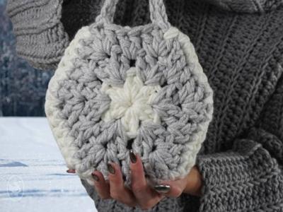 Durable haakpakket Snowflake Bag - Haak met Durable Dare deze prachtige tas met sneeuwvlokmotief