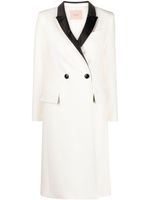 TWINSET blazer croisé à revers contrastants - Blanc