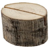 Naamkaart/plaatskaart houders - boomschijf - Bruiloft - 2x stuks - 4 cm - hout Naamkaart/plaatskaart houders - boomschijf - Bruiloft - 2x stuks - 4 cm - hout