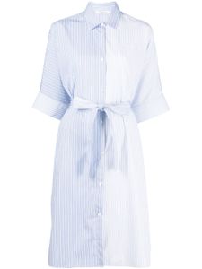 Maison Kitsuné robe-chemise à rayures - Bleu