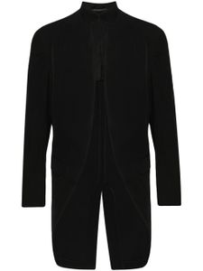 Yohji Yamamoto manteau à design asymétrique - Noir