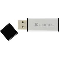 xlyne ALU USB flash drive 8 GB USB Type-A 2.0 Zwart, Zilver - thumbnail