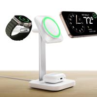 3-in-1 Magnetic Charging Station (15W) - White - UK PLUG