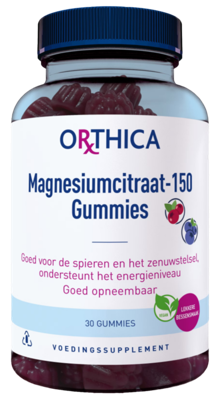 Orthica Magnesiumcitraat 150 Gummies