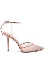 Jimmy Choo escarpins Saeda 100 mm à ornements en cristal - Rose - thumbnail