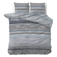 Dekbedovertrek Tados Grey Strepen 240x200 Cm Anti Allergie & Anti Huisstofmijt Sleeptime - Dekbed-Discounter.nl
