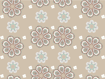 Mozaïek bloemen patroon Vinyl tapijt Bloemen en planten