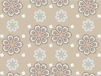 Mozaïek bloemen patroon Vinyl tapijt Bloemen en planten