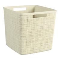 Curver jute mandje cube 17l offwhite