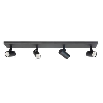 Highlight Zwarte opbouwspotPiccolo 4-lichts - S7444.01