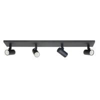 Highlight Zwarte opbouwspotPiccolo 4-lichts - S7444.01