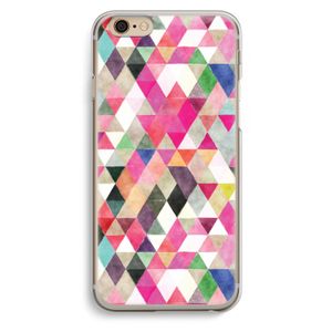 Gekleurde driehoekjes: iPhone 6 / 6S Transparant Hoesje