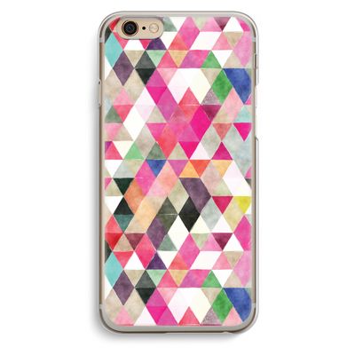 Gekleurde driehoekjes: iPhone 6 / 6S Transparant Hoesje