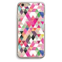 Gekleurde driehoekjes: iPhone 6 / 6S Transparant Hoesje