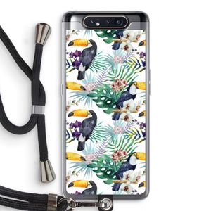 Tukans: Samsung Galaxy A80 Transparant Hoesje met koord