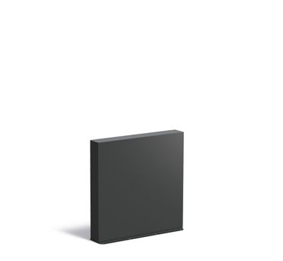 Aluminium muur 100x15x100cm.