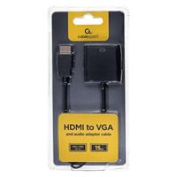 Gembird A-HDMI-VGA-03 video kabel adapter 0,15 m HDMI Type A (Standaard) VGA (D-Sub) Zwart