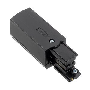 Spanningsrail aansluitconnector links (65 mm) zwart 3 fase 876372