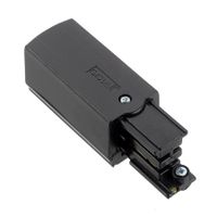 Spanningsrail aansluitconnector links (65 mm) zwart 3 fase 876372