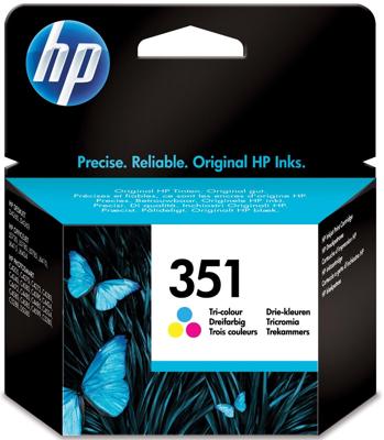 HP inktcartridge 351, 170 pagina&apos;s, OEM CB337EE, 3 kleuren
