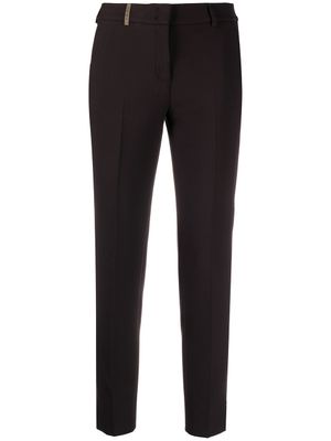 Peserico pantalon slim crop - Noir