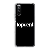 Topvent Zwart: Sony Xperia 10 III Transparant Hoesje