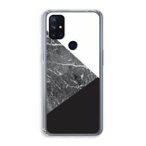 Combinatie marmer: OnePlus Nord N10 5G Transparant Hoesje