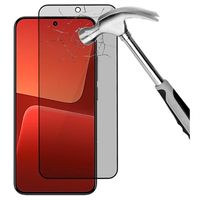 Xiaomi 13T/13T Pro Privacy Full Cover Glazen Screenprotector - Zwarte Rand - thumbnail