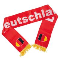 Sjaal Duitsland - rood - franjes - vlag - 150 cm - thumbnail