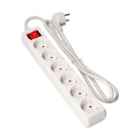 Stopcontactenstrip 6 Tomas met Interruptor EDM 41066 Schuko (5 m)