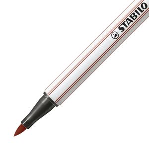 STABILO Pen 68 brush, premium brush viltstift, siena, per stuk