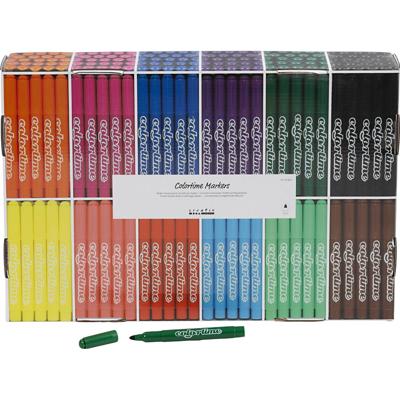 Colortime Grootverpakking met 12x24 gekleurde jumbo stiften