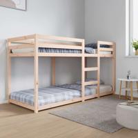 Stapelbed massief grenenhout 80x200 cm