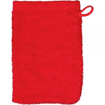 Cawö Cawo Lifestyle Uni Washandje Rood