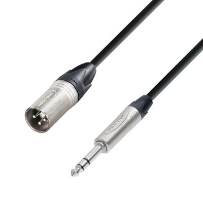 Adam Hall 5 Star BMV 0150 verloopkabel XLR male naar Jack TRS 1,5 m