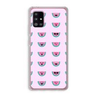 Smiley watermeloenprint: Samsung Galaxy A51 5G Transparant Hoesje