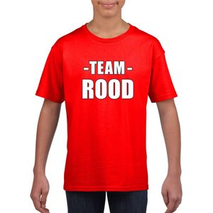 Sportdag team rood shirt kinderen XL (158-164)  -