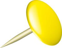 Alco al-151-13 punaises sun 9,5mm messing doos a 100 stuks geel