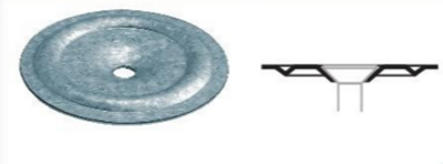 Drukverdeelplaatje 70 mm rond - 500 stuks