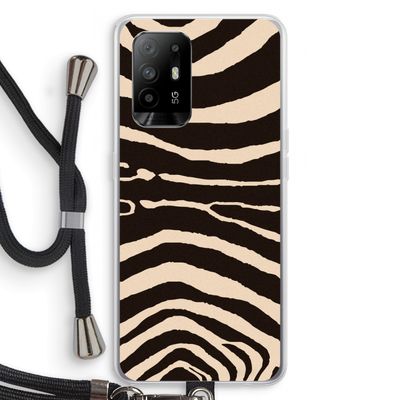 Arizona Zebra: Oppo A95 5G Transparant Hoesje met koord