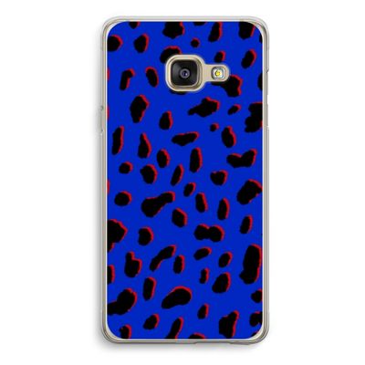 Blue Leopard: Samsung A3 (2017) Transparant Hoesje