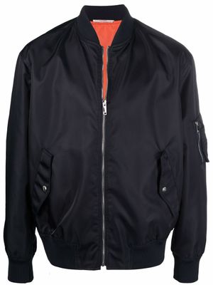 Valentino Garavani veste bomber à imprimée Neon Universe - Bleu