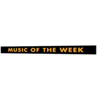 Wurlitzer 2700 Top Music Of The Week Display Plastic Film