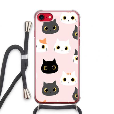Katten: iPhone SE 2020 Transparant Hoesje met koord