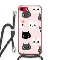 Katten: iPhone SE 2020 Transparant Hoesje met koord