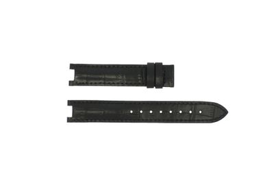 Guess horlogeband GC24001L2 / GC15000 Leder Zwart 16mm