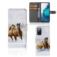 Samsung Galaxy S20 FE Telefoonhoesje met Pasjes Paarden